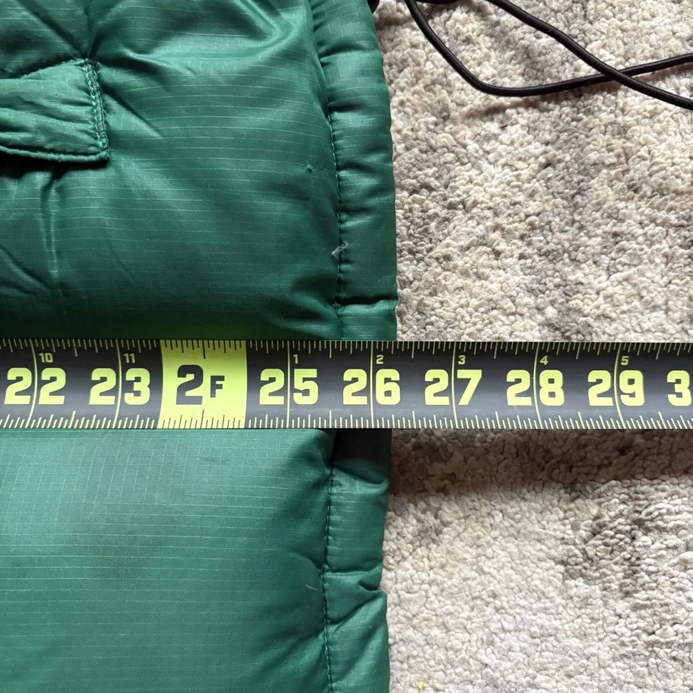 VTG 90s North Face Nuptse Evergreen & Black 700 Goose Down Gorpcore Puffer Vest
